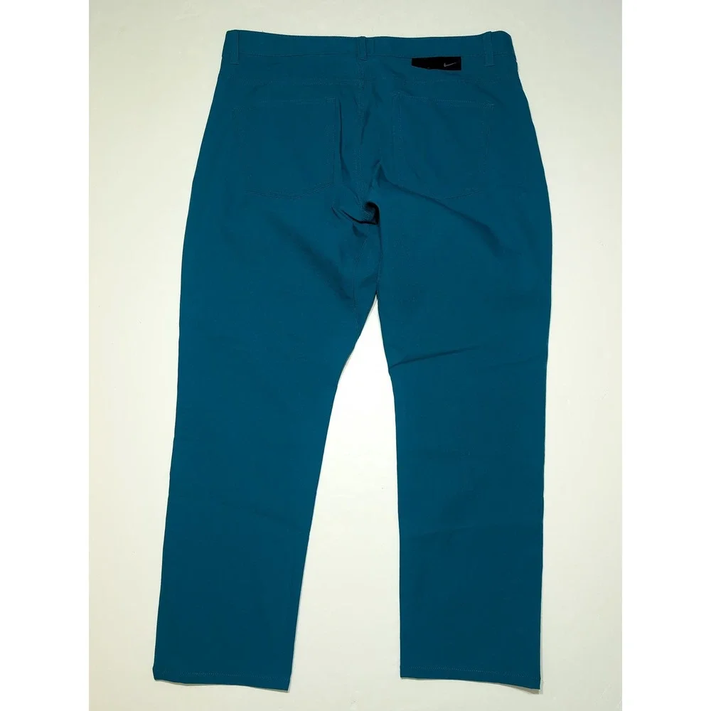 Nike Golf Pants Men 35x30 Teal NWOT Dri-FIT Repel 5-Pocket Slim Fit DA3064-381